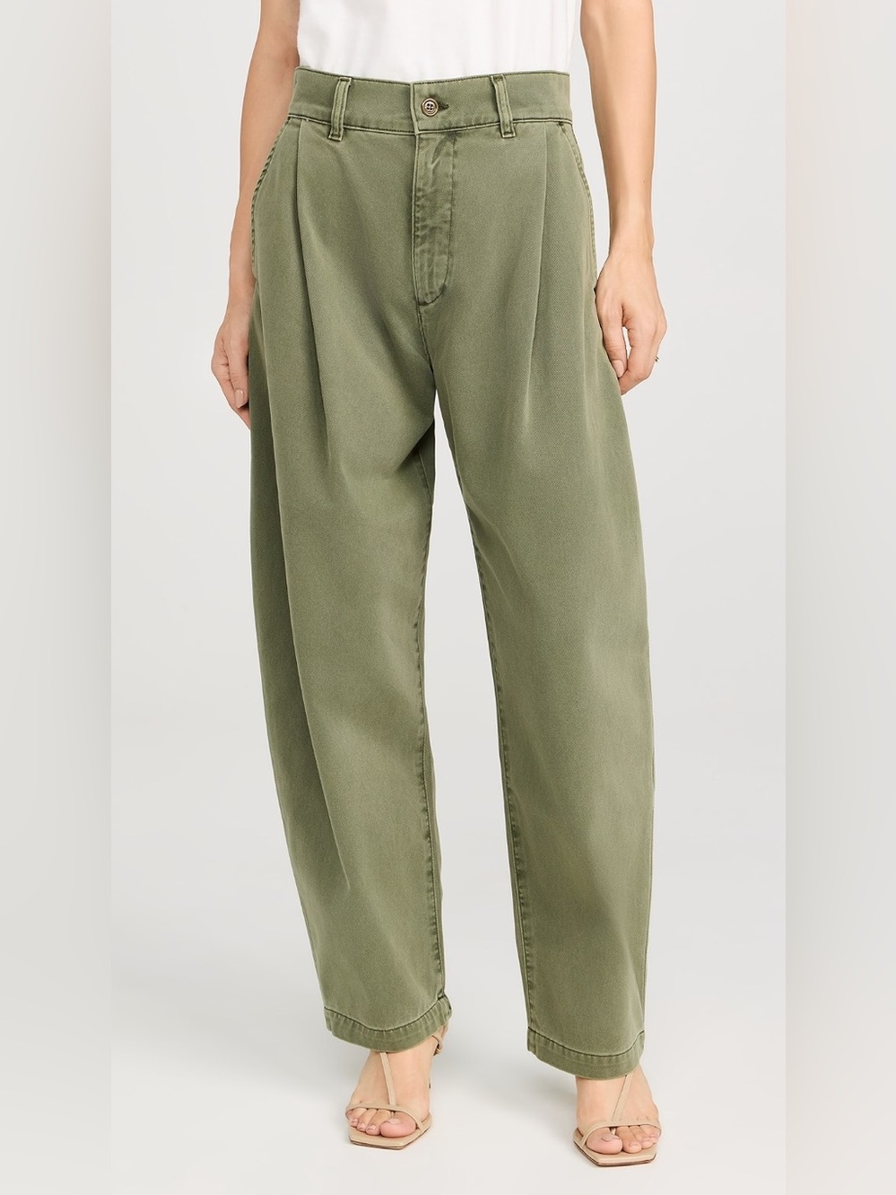 AGOLDE Danika Chinos In Bok Choy Color